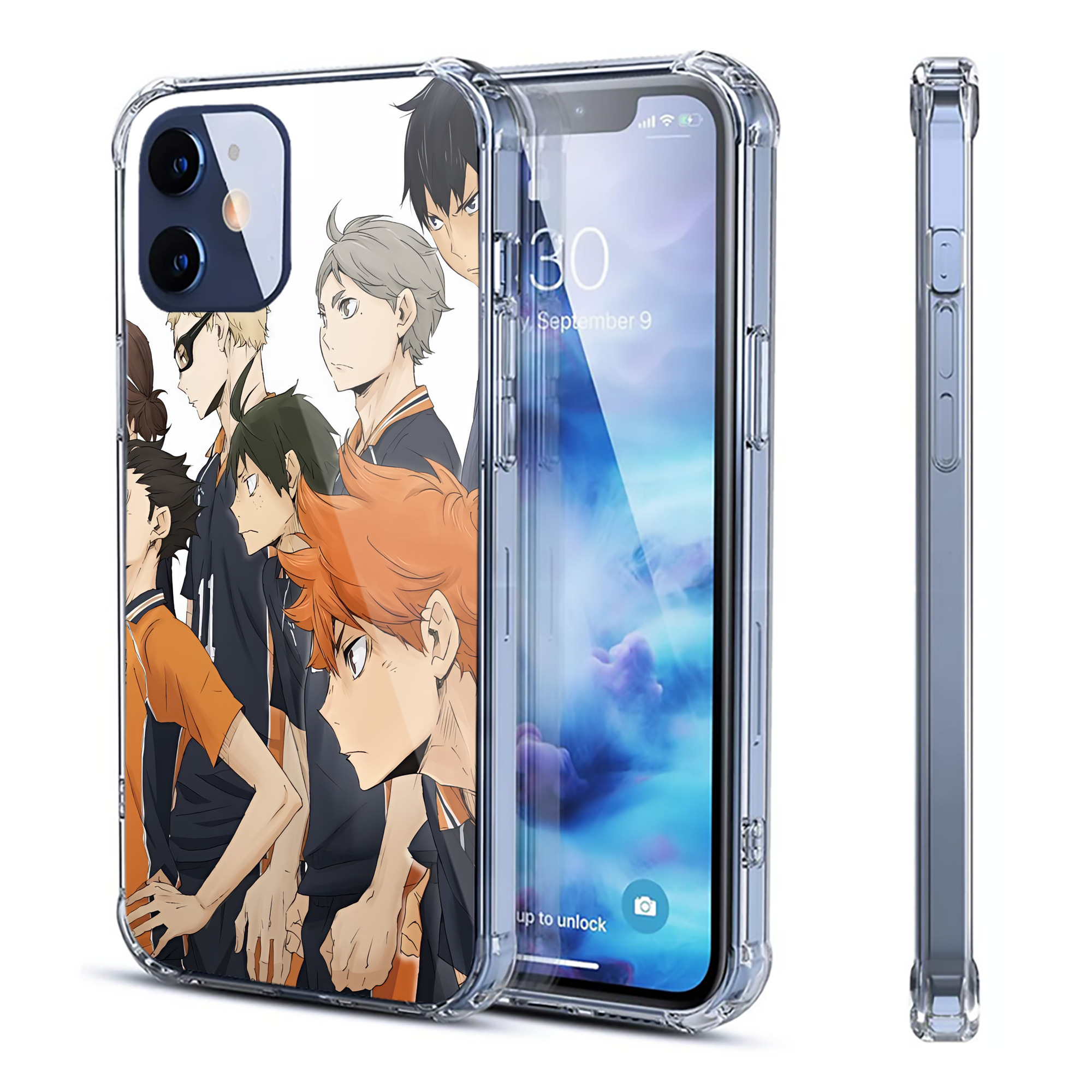 （画像用） ハイキュー!! Haikyu!! 【iPhone 12シリーズ対応】透明スマホケース（クリアソフトケース）